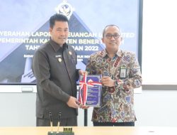 Pj Bupati Bener Meriah Serahkan LKPD  Tahun 2022 Unaudited ke BPK Aceh